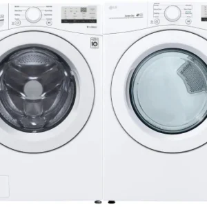 LG Side-by-Side Washer & Dryer Set with Front Load Washer and Electric Dryer