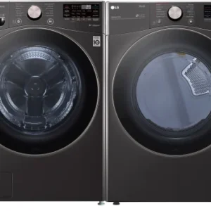 LG Side-by-Side Washer & Dryer Set with Front Load Washer and Electric Dryer