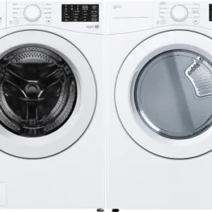 LG Side-by-Side Washer & Dryer Set with Front Load Washer and Electric Dryer