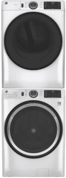 GE Stacked Washer & Dryer Set with Front Load Washer and Electric Dryer