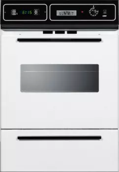 Summit 24 Inch Single Gas Wall Oven with Removable Door, Electronic Ignition