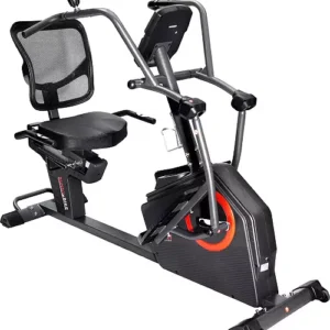 Sunny Health & Fitness Smart Recumbent Elliptical – With Electro-Magnetic Resistance