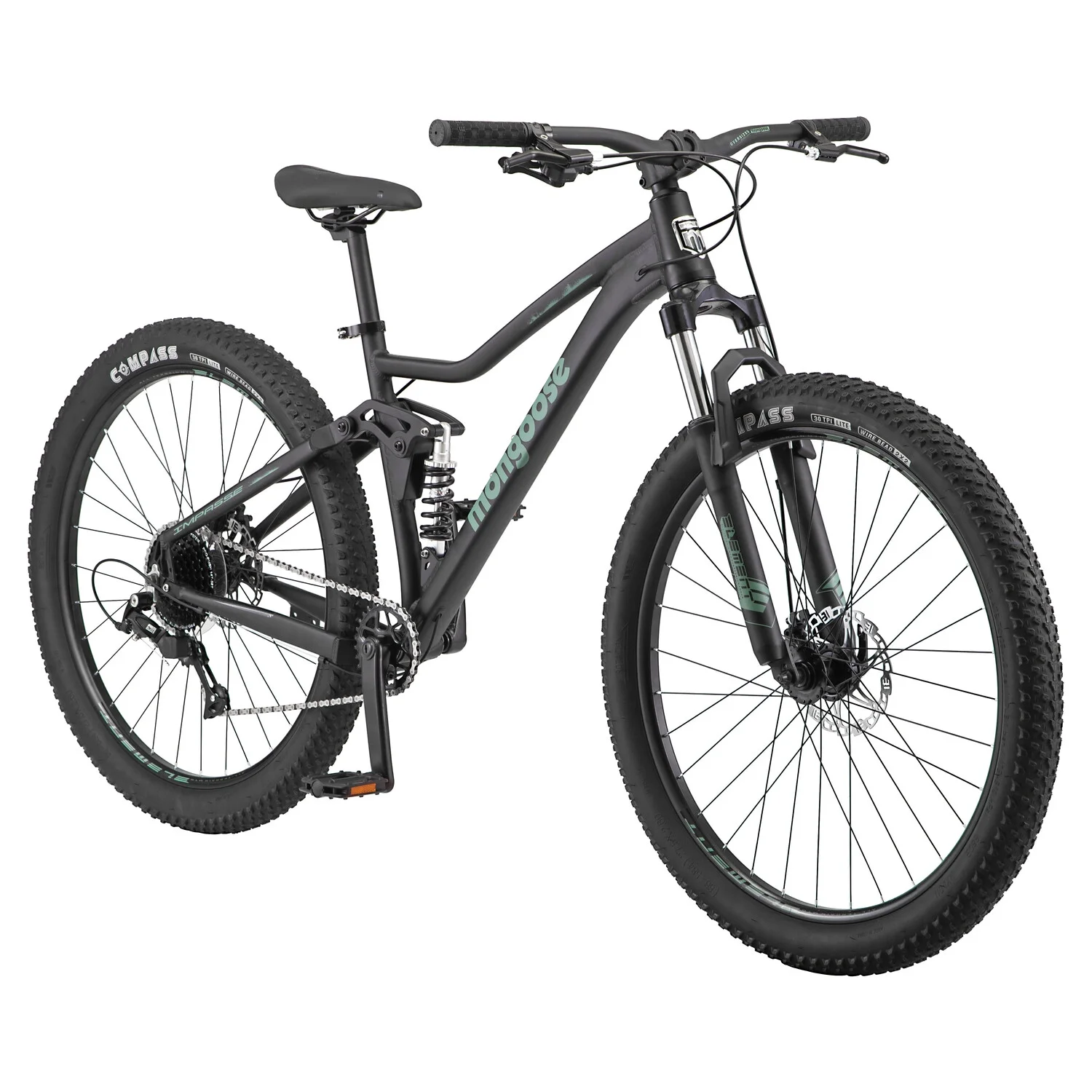 Mongoose Mongoose Impasse Dual Suspension Mountain Bike, 27.5 - Inch Wheel