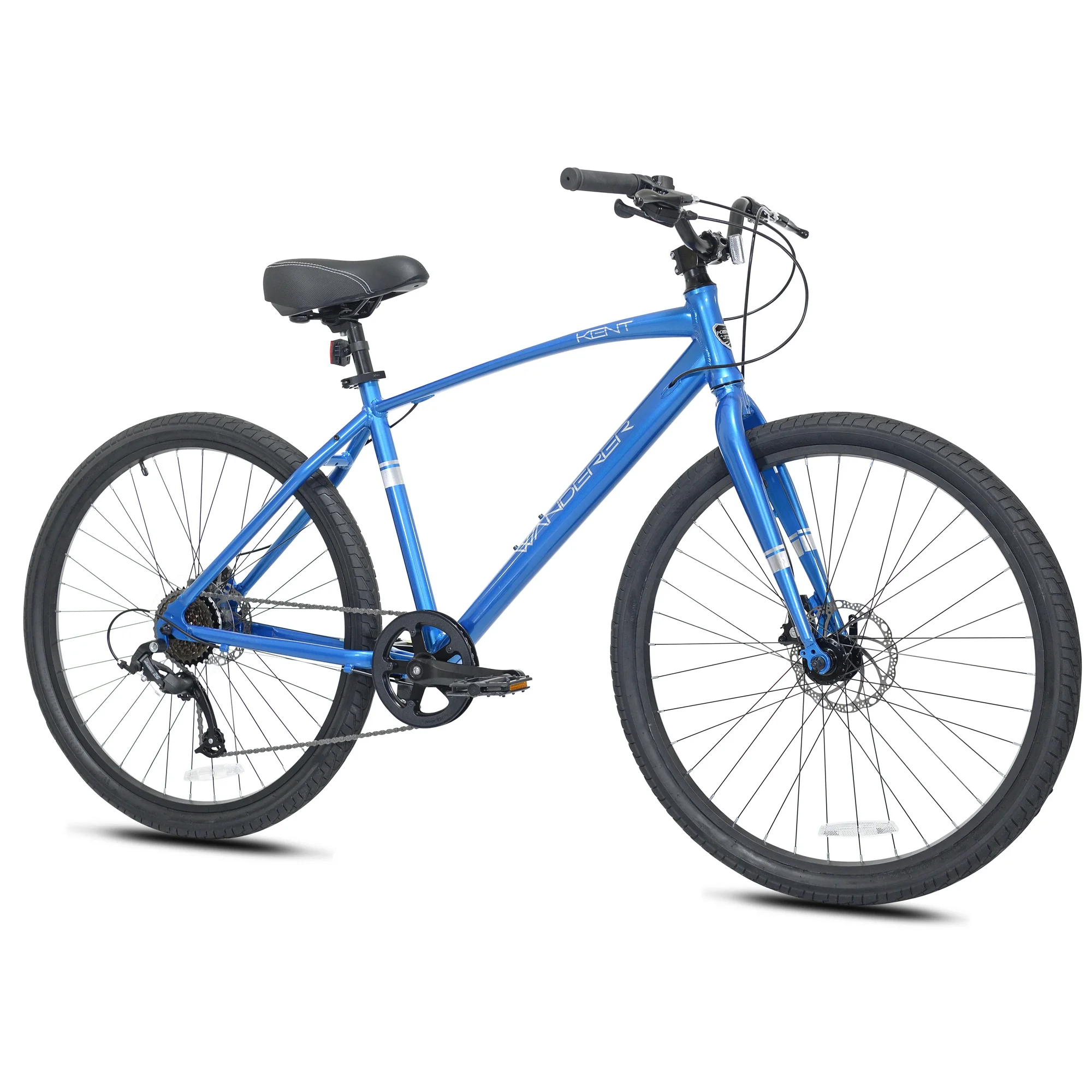 Kent Bicycles 27.5 in. Wanderer Men's Aluminum All-Terrain Bicycle, Blue