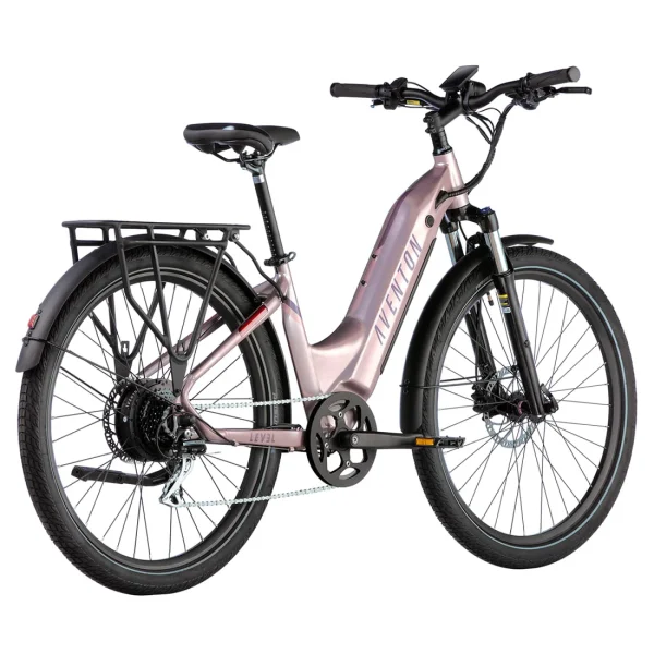 Aventon Level V2 Step-Thru Electric Bike – Pink