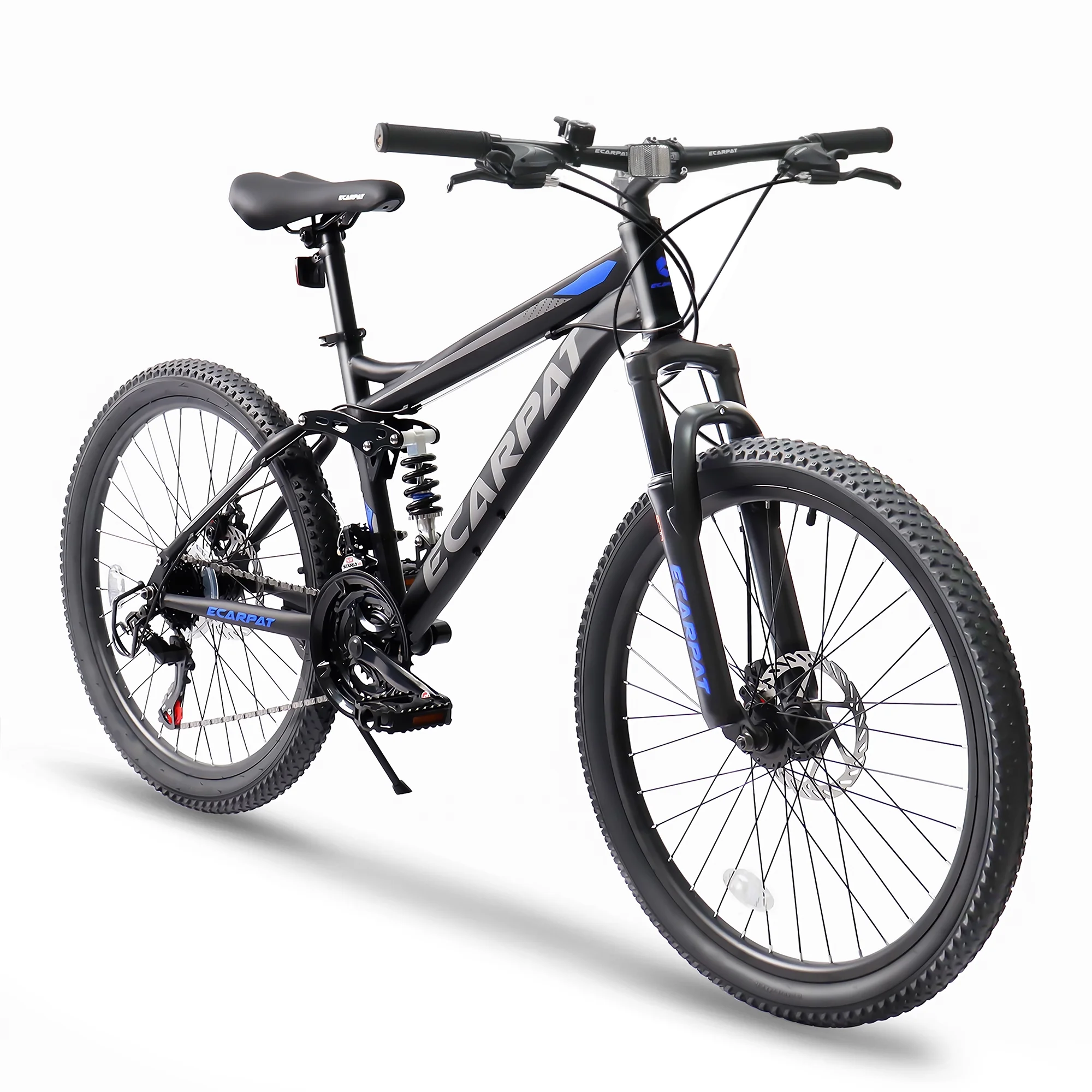 Ecarpat Mountain Bike 26 Inch with Gear Shifter, MTB Commuter Bicycles, 21-Speed
