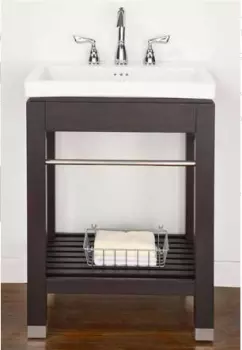 Empire Industries New York Collection 21 Inch Bath Open Console with Dark Cherry Finish