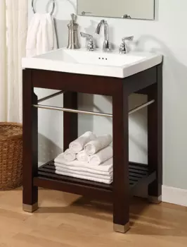 Empire Industries New York Collection 24 Inch Bath Console with Dark Cherry Finish