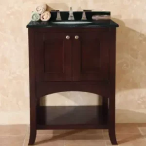 Empire Industries Open Empress Collection Contemporary Vanity with 2 Self-Closing Doors