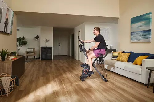 Sunny Health & Fitness Foldable Magnetic Recumbent X-Bike - Image 2