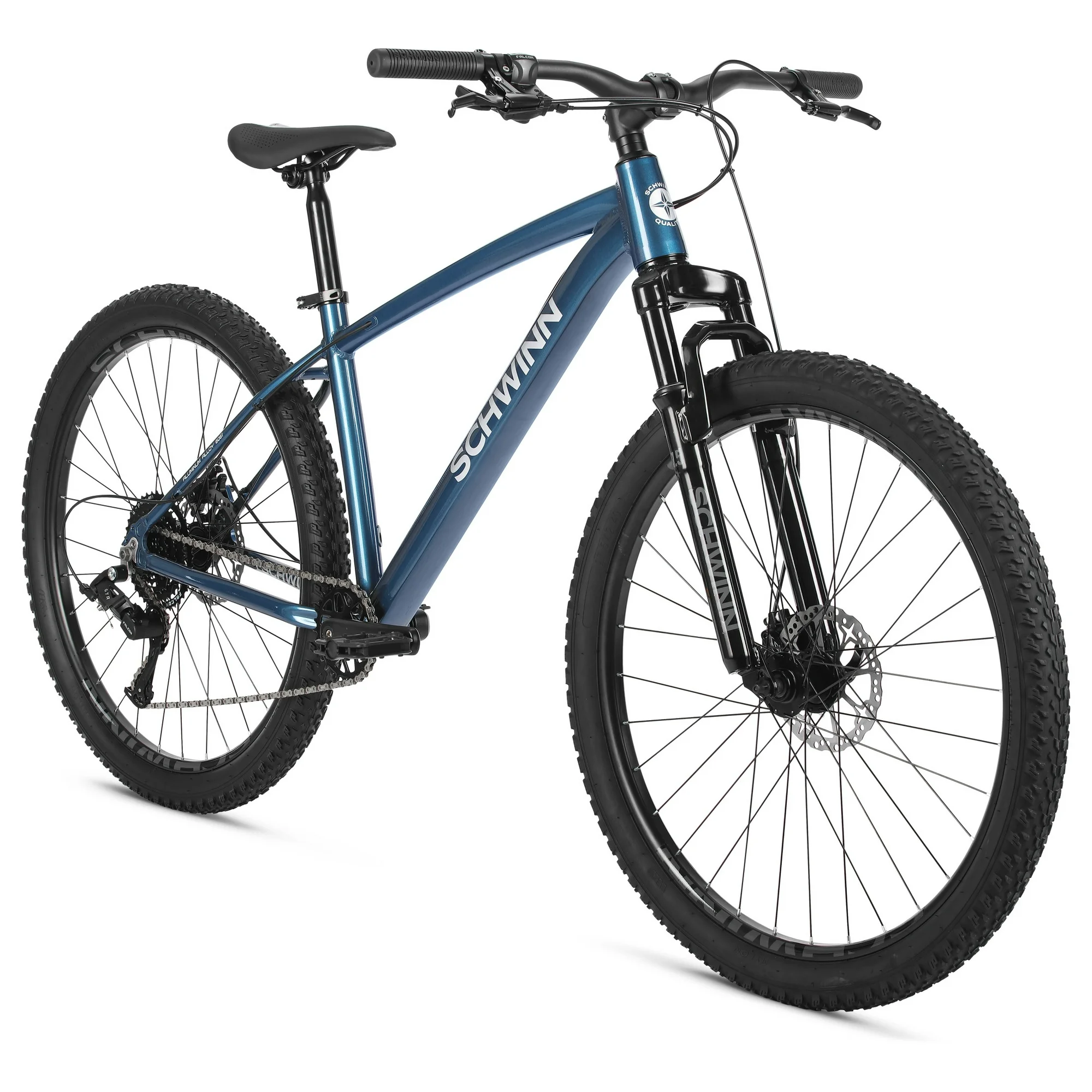 Schwinn Axum Sport Adult Men's 27.5-in. Mountain Bike, Medium Frame, Blue Bicycle