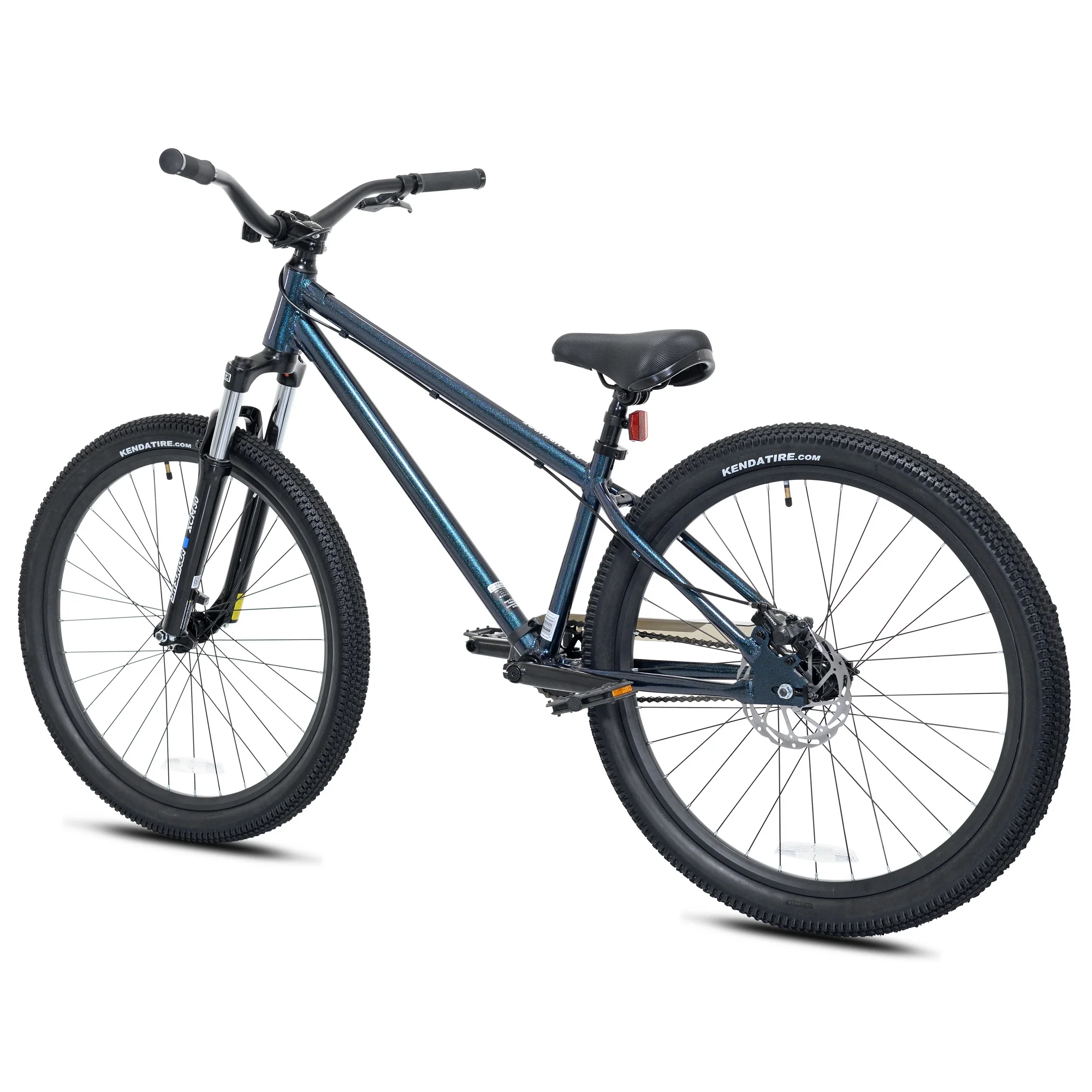 Ozark Trail Dirt Jump Bike, 26" Wheels, Fits Teen & Adult Riders 5'2"-5'10", Blue, Teen & Adult, Unisex