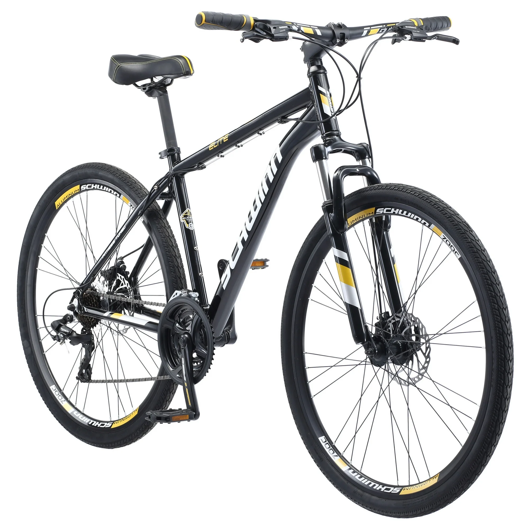 Schwinn GTX Elite Dual Sport Hybrid Bike, 700c Wheels, 24 Speeds, Black