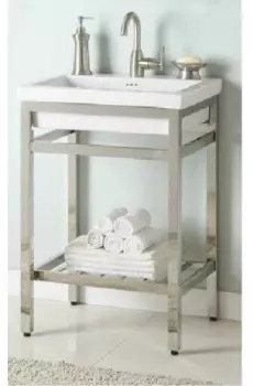 Empire Industries South Beach Collection 21 Inch Bath Console with Optional Milano Ceramic Countertops